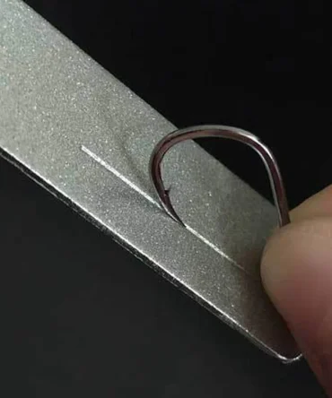 Fishing Hook Sharpener Portable Diamond Stone Fish Hook Sharpen Tools Knife Whetstone Keychain for Outdoor Fishing Accessories 2