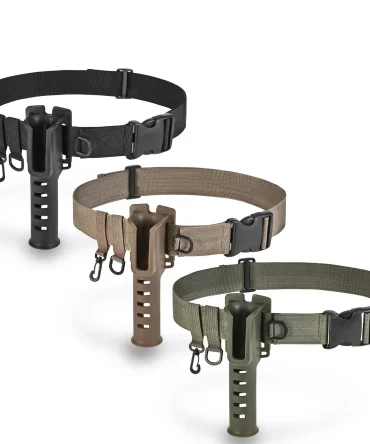 Portable rod holder fishing gear accessory with adjustable waist fishing rod insertion device fishing accessories tool outdoor 2