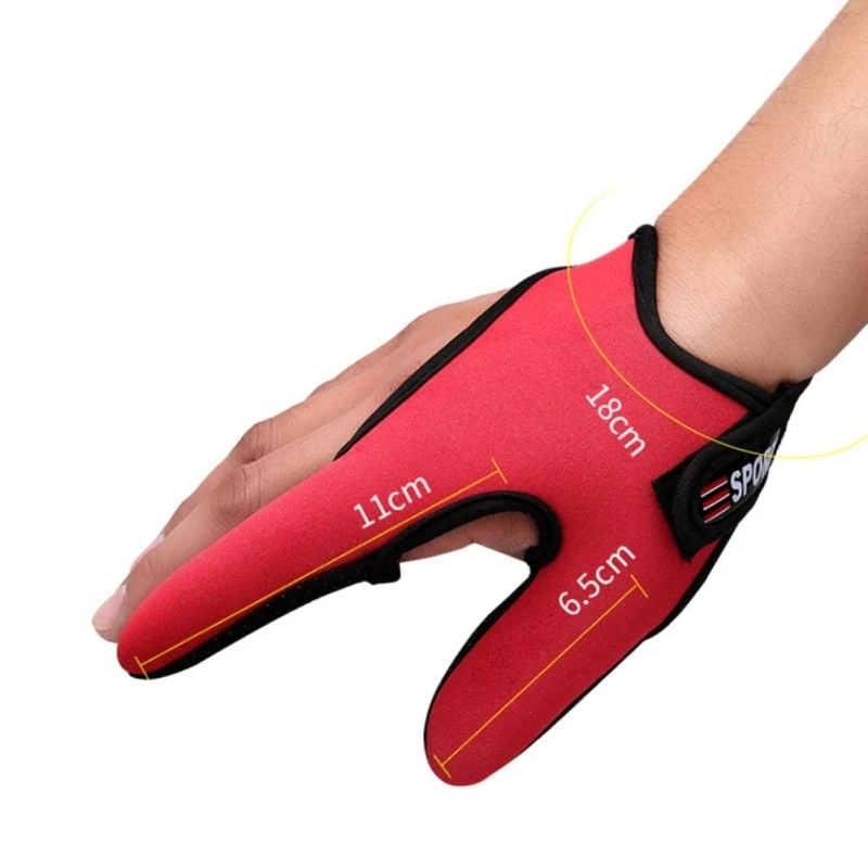 Fishing Gloves 2 Fingers Protector Breathable Anti-Slip Anti-Cut Fishing Gloves Carp Outdoor Fishing Tackle Accessories Supplies 5