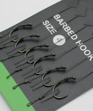 6pcs Carp Fishing Accessories Hair Rig Fishing Hook Set Ready Made Tied Rigging With Fishing Line Boilie Hook For Carp Tackle