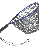 Soft Silicone Fish Net Aluminium Alloy Pole Fishing Tools Small Mesh Foldable Landing Net Pole Casting Network Trap Fishing Net