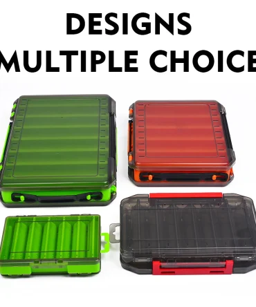 Double-Sided Waterproof Fishing Tackle Box, Fish Hook Fishing Lure Bait Storage Case, Mini Portable Fishing Gear Accessories Box 3