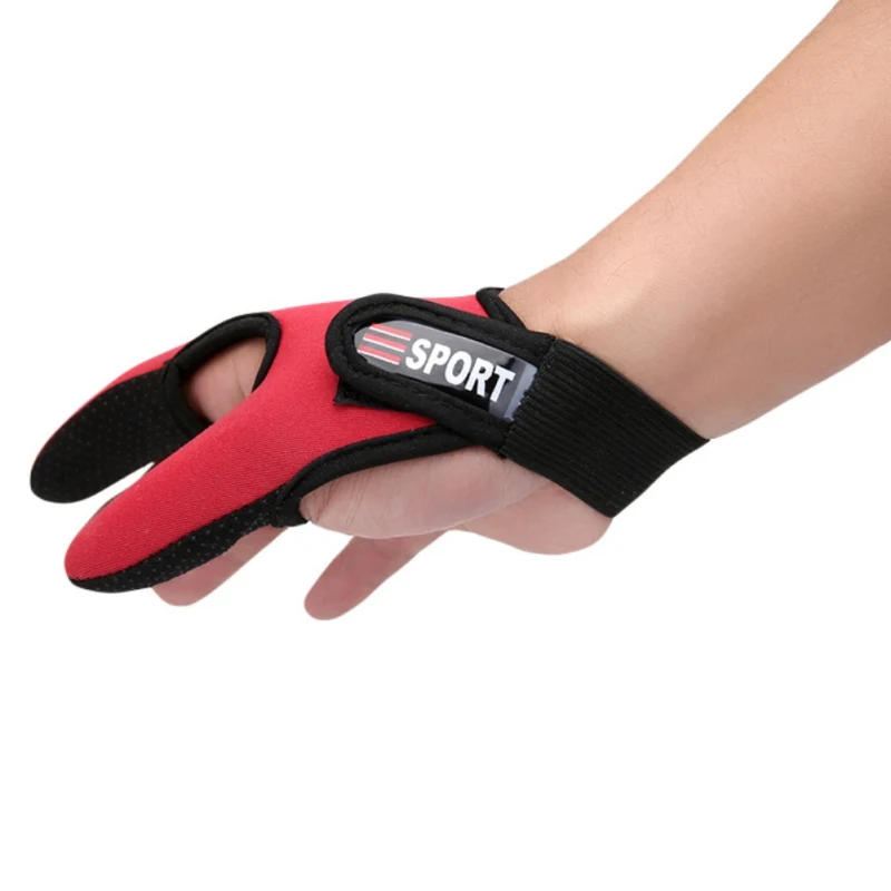 Fishing Gloves 2 Fingers Protector Breathable Anti-Slip Anti-Cut Fishing Gloves Carp Outdoor Fishing Tackle Accessories Supplies 2