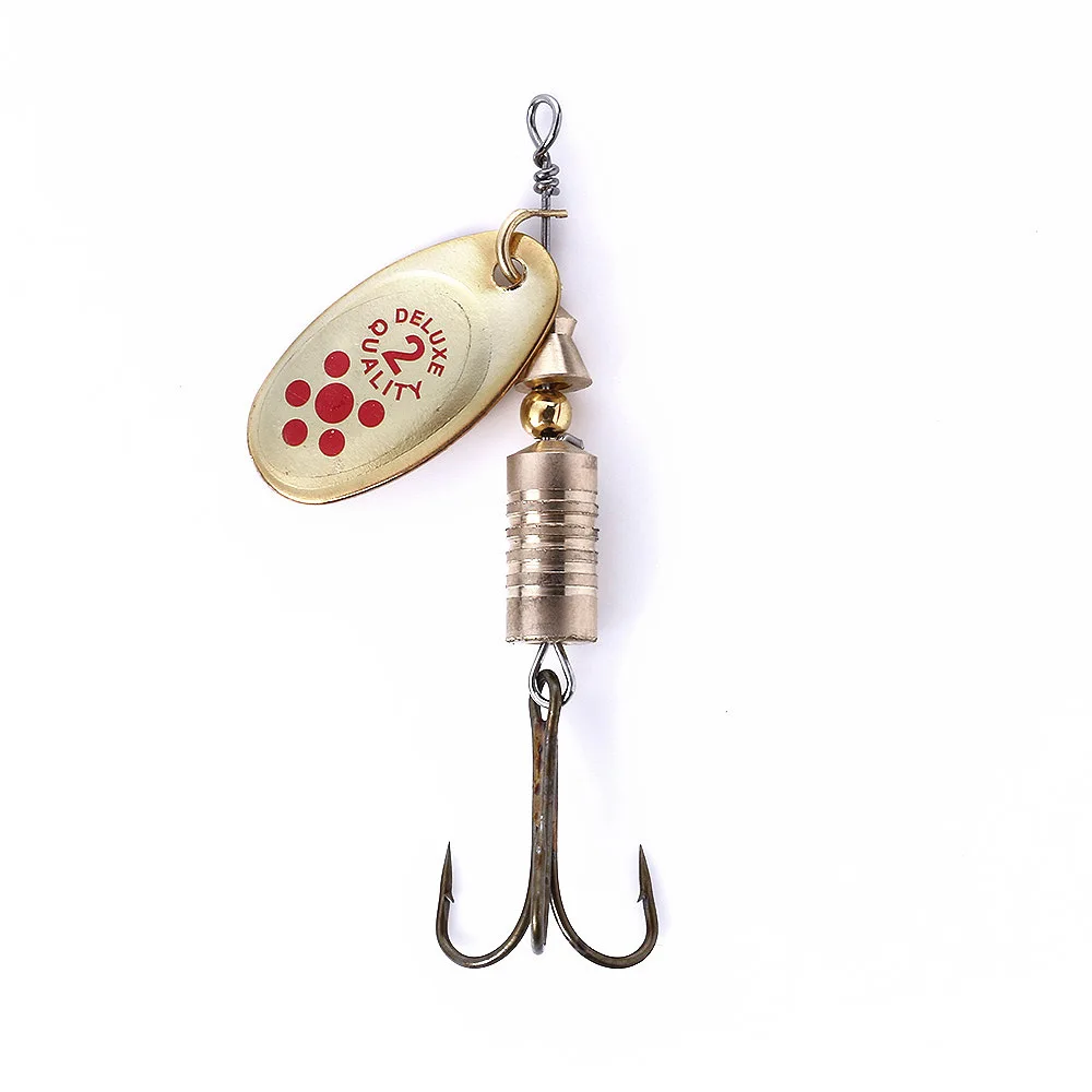 10Pcs 6.7cm 7g Spinner Spoon Metal Bait Fishing Lure Sequins Crankbait Spoon Baits for Bass Trout Perch Pike Rotating 5
