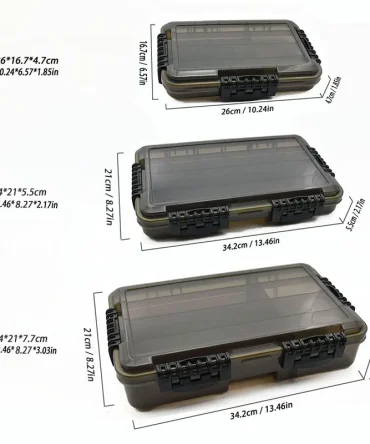 Waterproof Fishing Tackle Box Large Capacity Fishing Accessories Tool Storage Box Fish Hook Lure Fake Bait Box Fishing Supplies 2