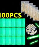 New 2.2-4.5mm Night Fishing Float Rod Lights Dark Glow Stick Useful Fishing Fluorescent Light Glow sticks Accessories 100/50PCS