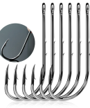 9KM Baitholder Fishing Hooks Sea Barbed Fishing Lures Shank Beak Live Bait Holder Carp Fishing Jig Worm Hooks Accessories Tackle