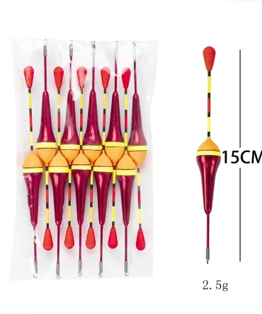 10Pcs/Lot Promotion Fishing Floats Set Buoy Bobber Fishing Light Stick Floats Fluctuate Float Buoy For Fishing Accessories 2