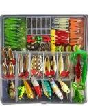 Kit Fishing Lures Set Hard Artificial Wobblers Metal Jig Spoons Soft Lure Fishing Silicone Bait Fishing Tackle Accessories Pesca