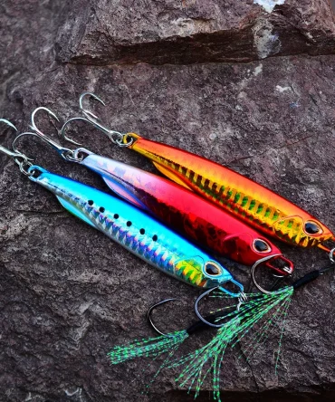 Hot Metal Jig Fishing Lure Weights 10g-60g Trolling Hard Bait Bass Fishing Bait Tackle Trout Jigging Lure Jigs Saltwater Lures 2