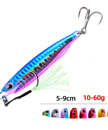 Hot Metal Jig Fishing Lure Weights 10g-60g Trolling Hard Bait Bass Fishing Bait Tackle Trout Jigging Lure Jigs Saltwater Lures